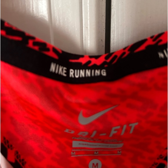 Nike Dri-Fit Miler Racerback Running Tank Top Infrared Black - Picture 6 of 8